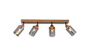 Deckenleuchte Monika, holz, 4-flammig