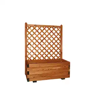 Blumenkasten »Basic«, LxBxH: 90 x 40 x 40 cm, Kiefernholz, honigbraun