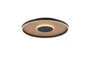 LED-Deckenleuchte Mondo Famera, holz/schwarz, inkl. CCT und Fernbedienung