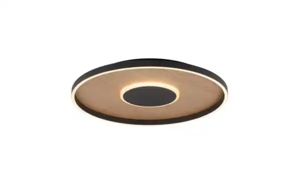 Bild 1 von LED-Deckenleuchte Mondo Famera, holz/schwarz, inkl. CCT und Fernbedienung