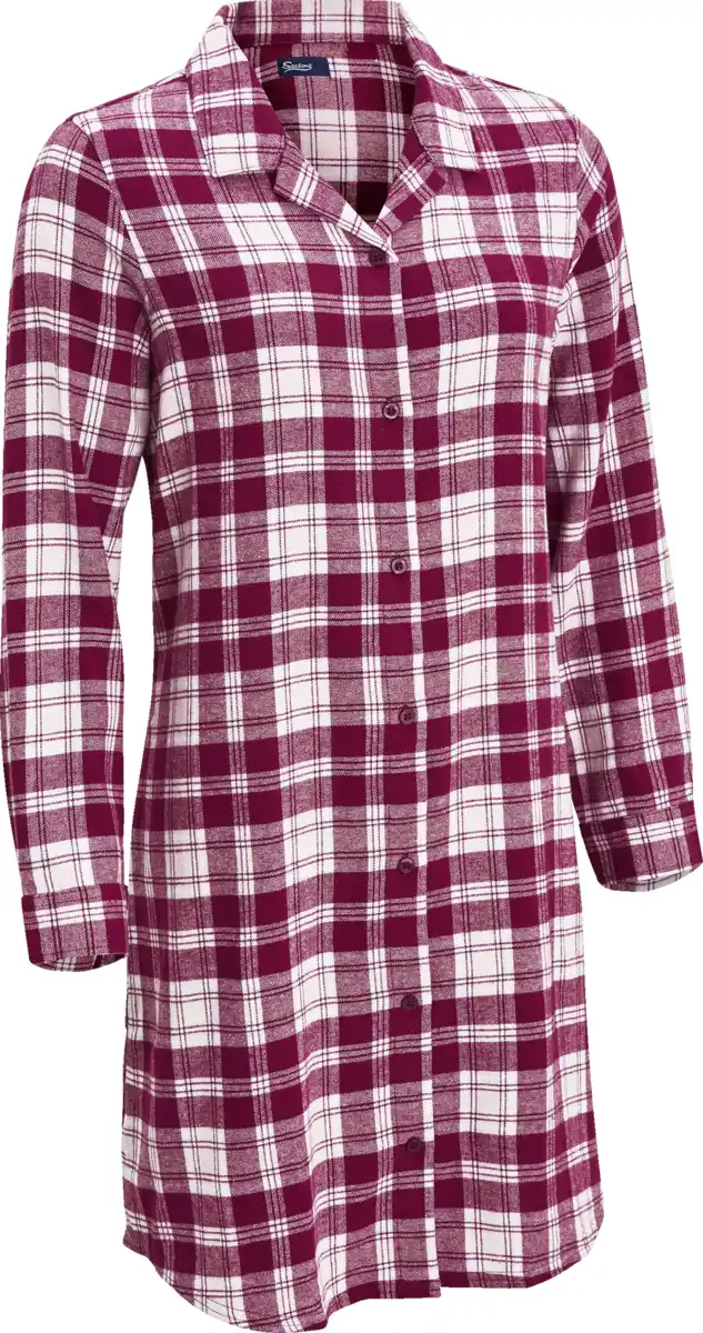 Bild 1 von IDEENWELT Karo-Flanell-Nachthemd Gr. L/XL