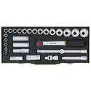 Bild 2 von PROXXON Steckschlüsselsatz »Industrial«, Stahl/TPR, 29-teilig, Schlüsselgröße: 8 bis 34 mm