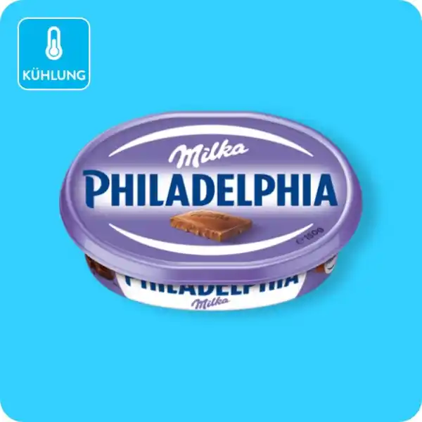 Bild 1 von PHILADELPHIA Frischkäse, Milka
