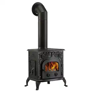 GLOBEFIRE Gussofen »Eros«, schwarz, Gusseisen, 6 kW