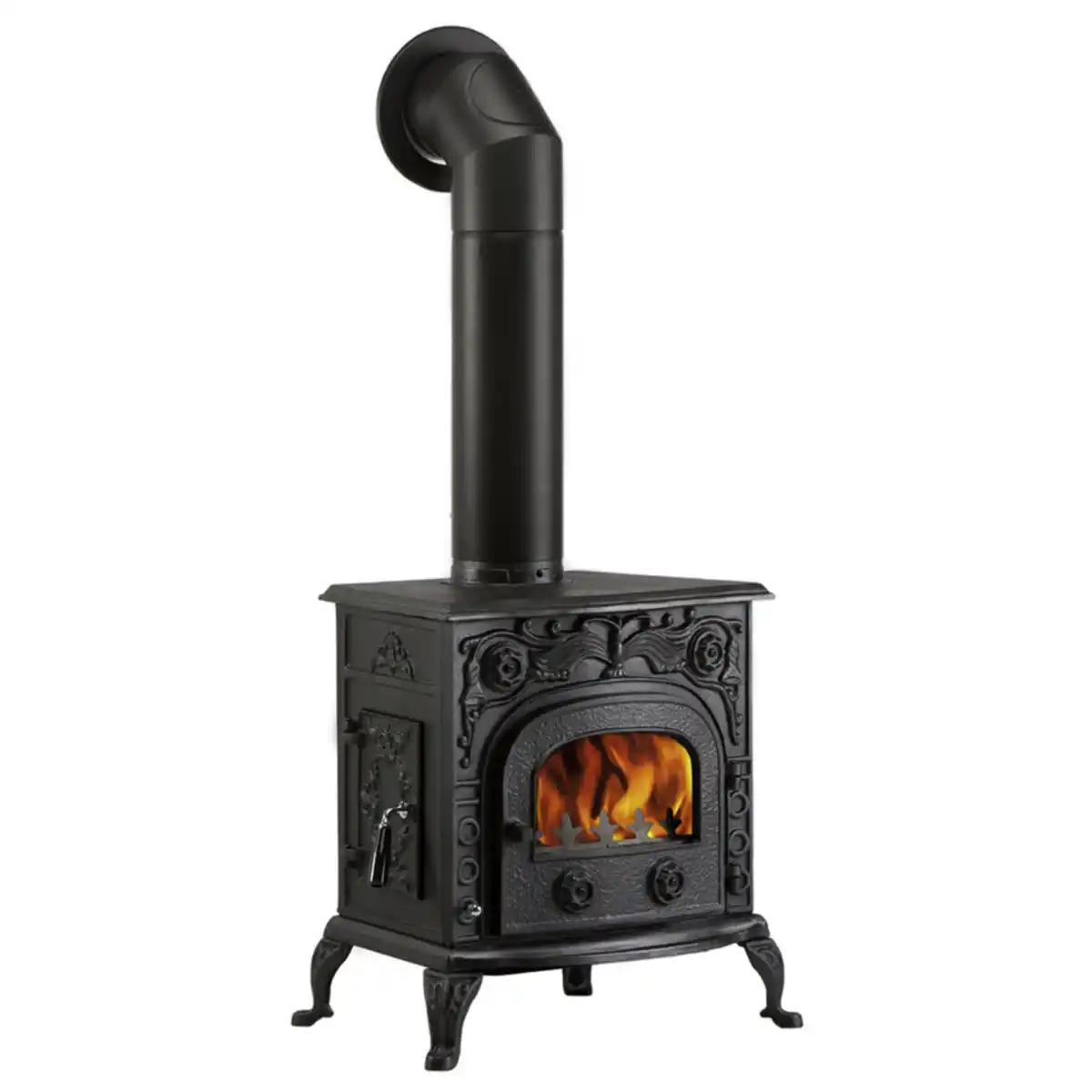 Bild 1 von GLOBEFIRE Gussofen »Eros«, schwarz, Gusseisen, 6 kW