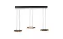 Bild 1 von LED-Pendelleuchte Mondo Famera, holz/schwarz, 3-flammig, inkl. CCT und Fernbedienung