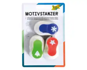 Motivstanzer 3er folia, Weihnachten