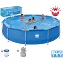 Bild 1 von HAPPY PEOPLE Rundpool, blau, ØxH: 420 x 84 cm