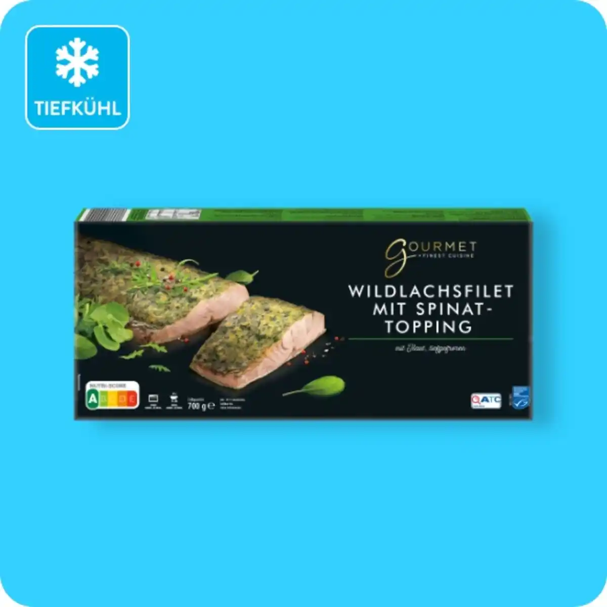 Bild 1 von GOURMET FINEST CUISINE Wildlachsfilet mit Topping, Mit Spinat-Topping oder mit Gemüse-Topping