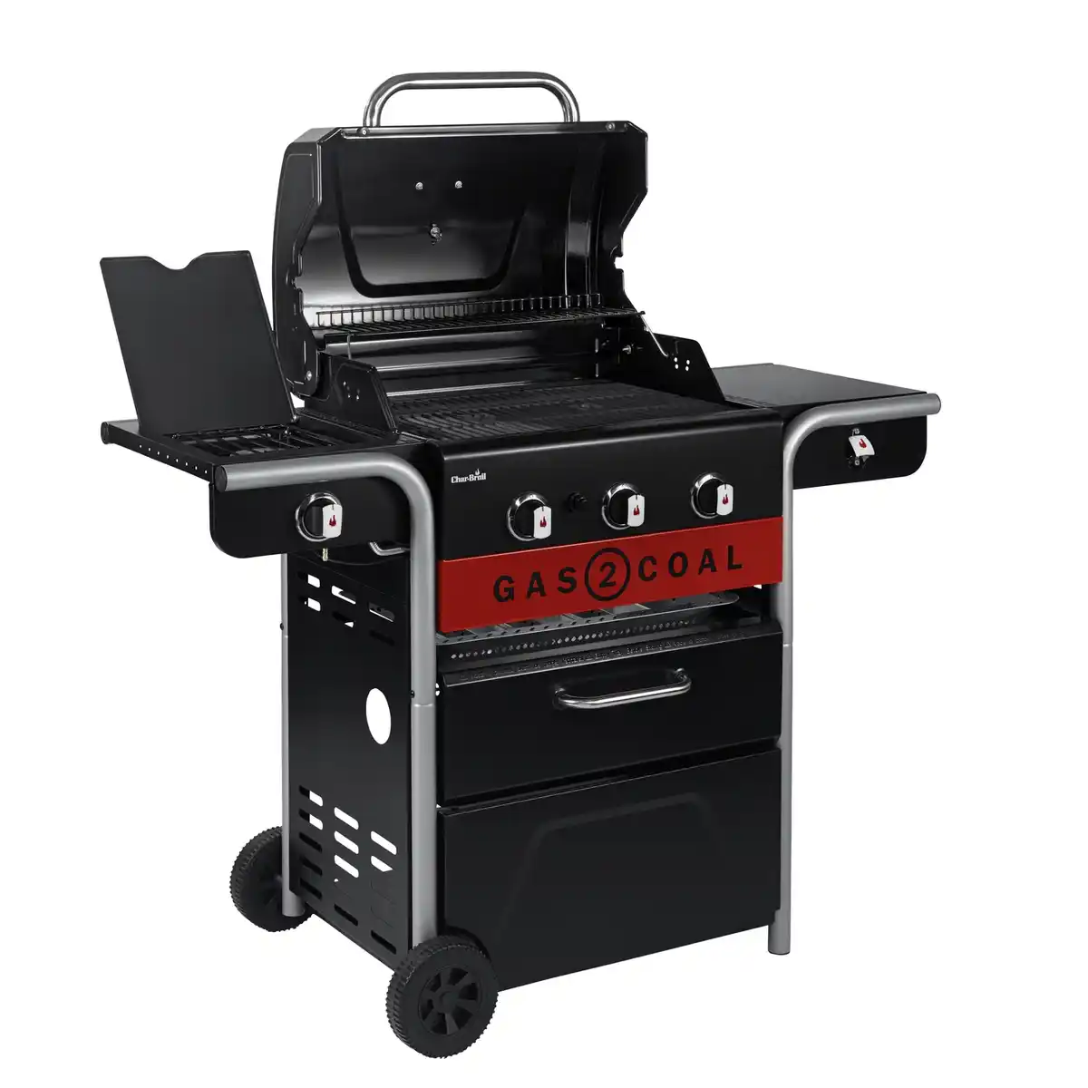 Bild 1 von CHAR-BROIL Hybridgrill »Gas2Coal 2.0 Line«, 3 Brenner, Grillfläche: 64,2 x 44,1 cm,
