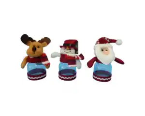 Geschenkflasche novooo, Deckelfigur, Weihnachten