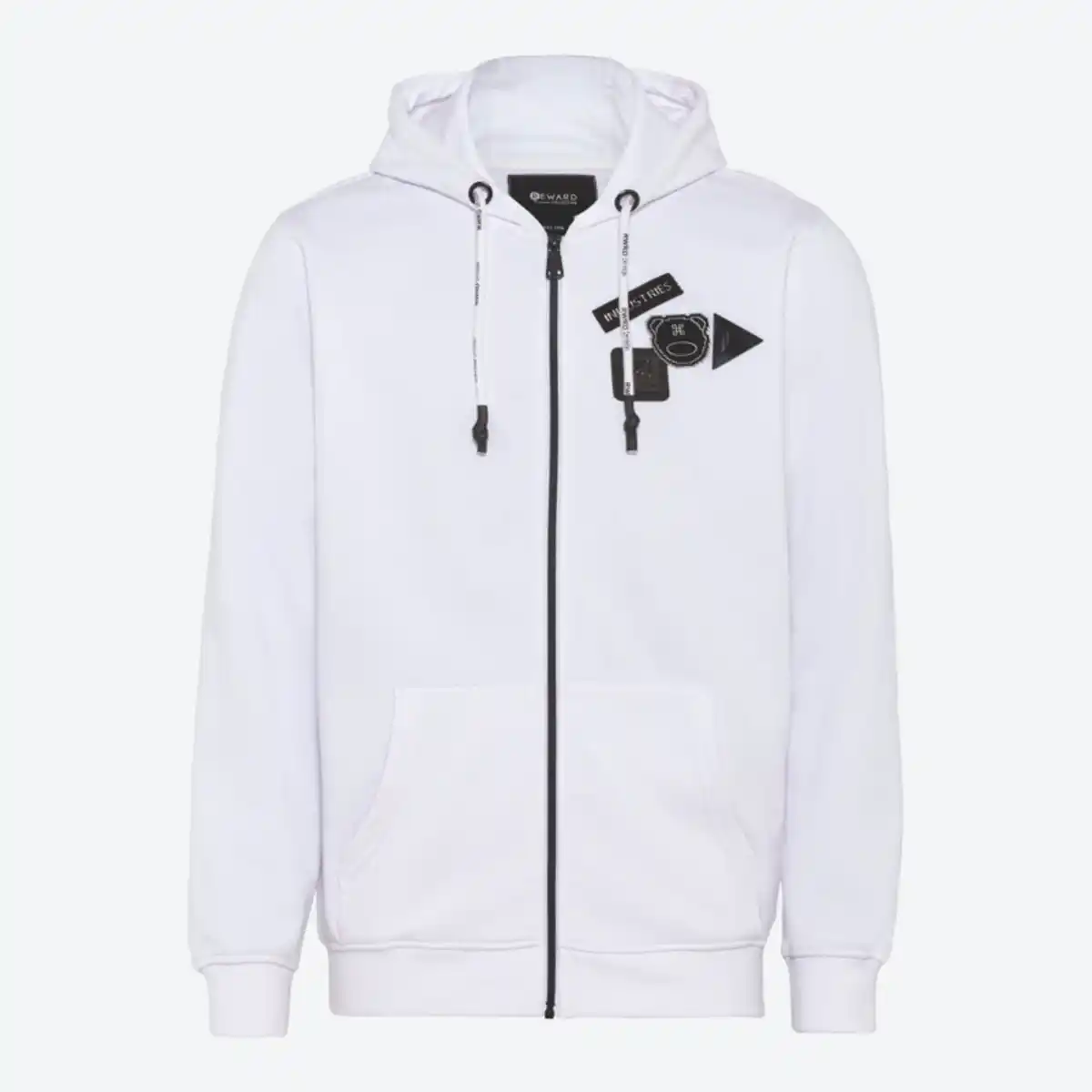 Bild 2 von Herren-Hoodie-Jacke mit Front- und Rückenaufdruck