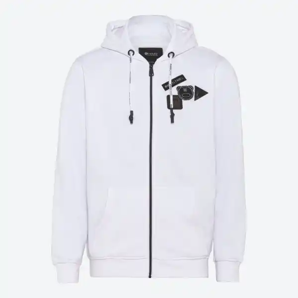 Bild 2 von Herren-Hoodie-Jacke mit Front- und Rückenaufdruck