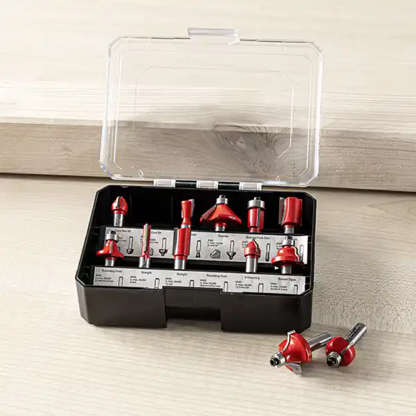 Bild 1 von Kraft Werkzeuge Fräsbit-Set 12-tlg.