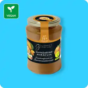 GOURMET FINEST CUISINE Aufstrich mit 75 % Frucht, Mandarine-Maracuja oder Sauerkirsch-Granatapfel