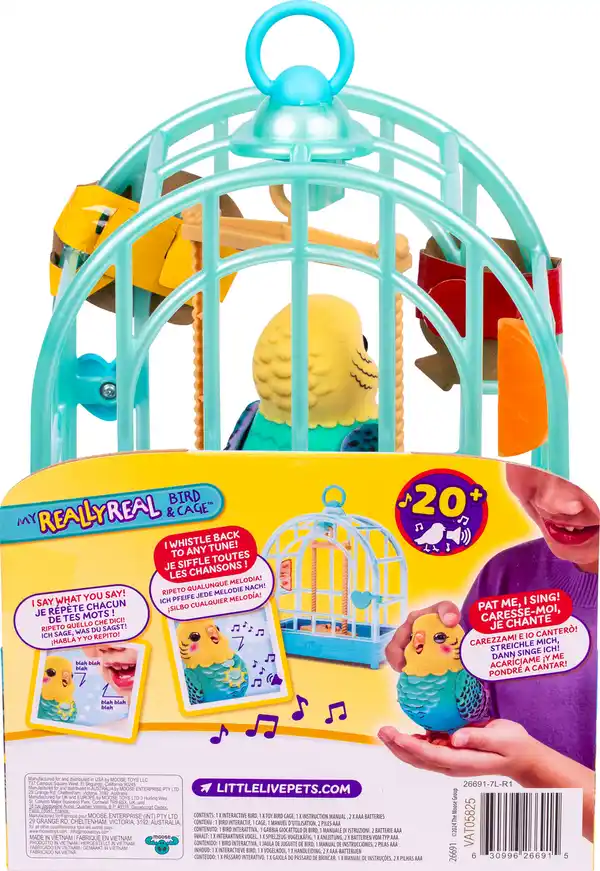 Bild 2 von Moose Little Live Pets My Really Real Bird and Cage