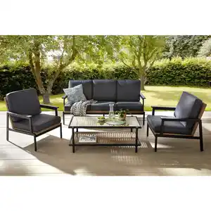 CASAYA Loungeset »Pelada «, 4 Sitzplätze, Aluminium/Kunststoff, anthrazit