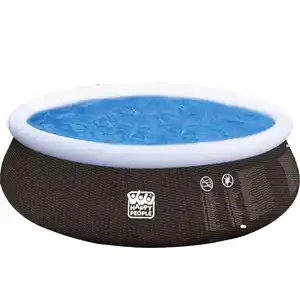 HAPPY PEOPLE Quick-Up Pool, braun, ØxH: 396 x 84 cm