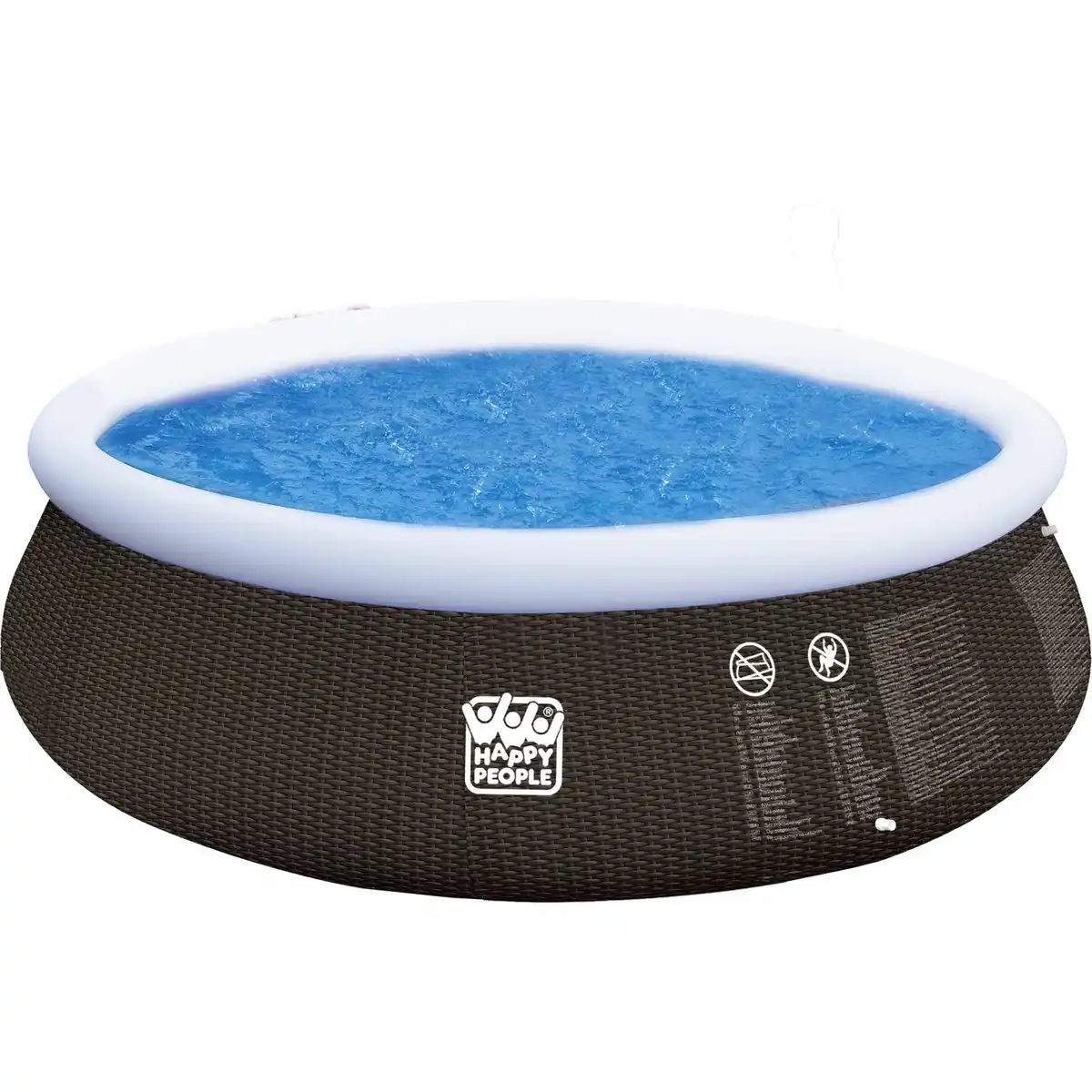 Bild 1 von HAPPY PEOPLE Quick-Up Pool, braun, ØxH: 396 x 84 cm
