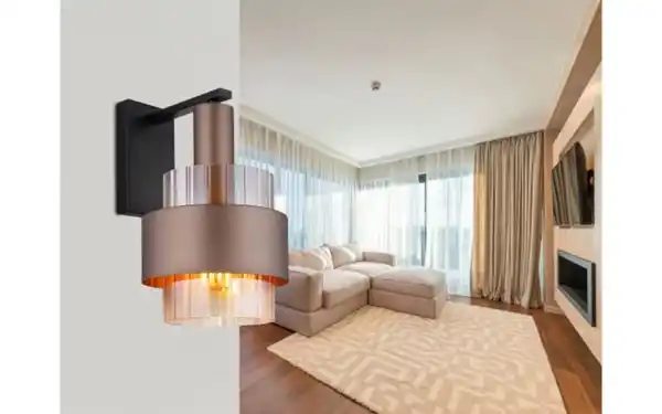 Bild 4 von Wandleuchte Milley, schwarz/bronze