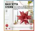 Bild 1 von Bascetta-Stern rot/gold folia, 20x20cm, 32Blatt