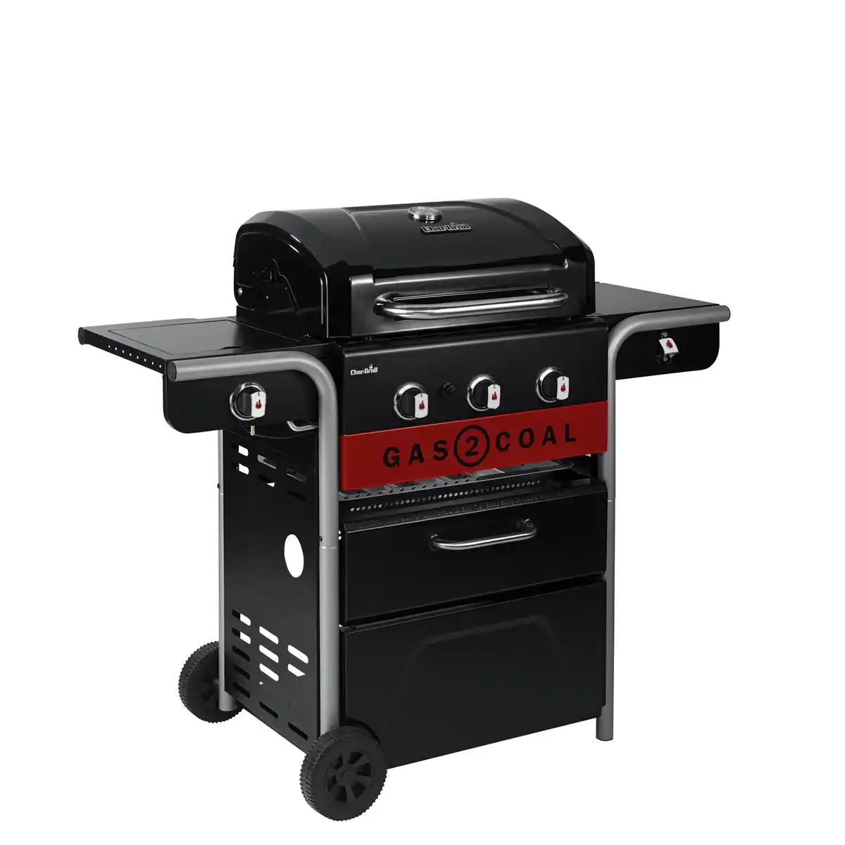 Bild 2 von CHAR-BROIL Hybridgrill »Gas2Coal 2.0 Line«, 3 Brenner, Grillfläche: 64,2 x 44,1 cm,