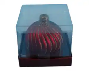 Kugelkerze novooo rot Glitter