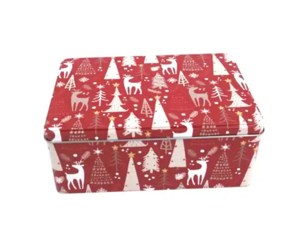 Bild 1 von Keksdose eckig 20cm, rot