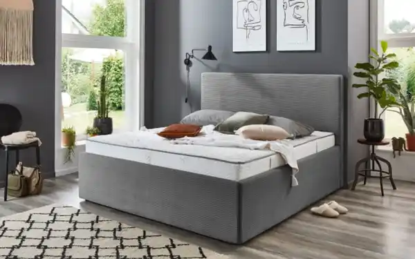 Bild 1 von Polsterbett Calgary grau, 140 x 200 cm