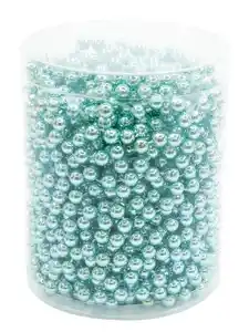 Perlengirlande 5fach.sort. 18m o.G Farbe: türkis