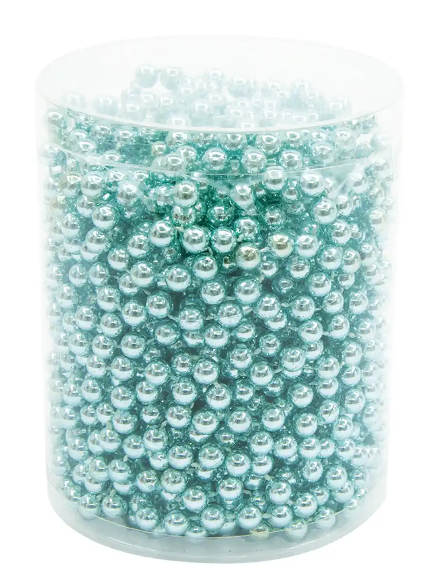 Bild 1 von Perlengirlande 5fach.sort. 18m o.G Farbe: türkis