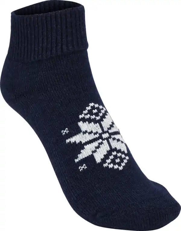 Bild 1 von IDEENWELT Wintersöckchen mit Wolle dunkelblau Gr. 39/42