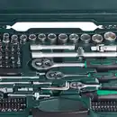 Bild 4 von BRÜDER MANNESMANN Werkzeugkoffer »Green Line«, 215-teilig, Schlüsselgröße: 6,3 - 32 mm