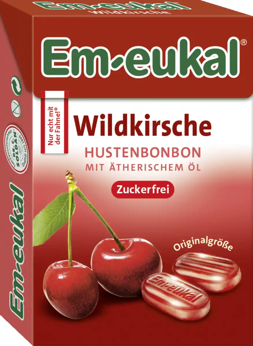 Bild 2 von Em-eukal Hustenbonbons Wildkirsche Box, 50 g