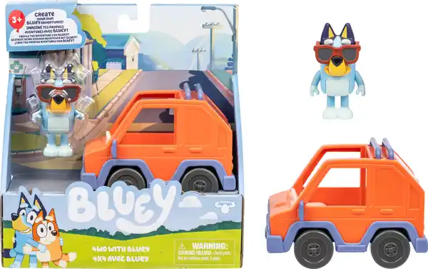 Bild 2 von Moose Bluey Fahrzeug + Spielfigur Set