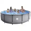 Bild 2 von HAPPY PEOPLE Rundpool, grau, ØxH: 457 x 106 cm