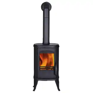 GLOBEFIRE Gussofen »Sirius«, schwarz, Gusseisen, 6 kW