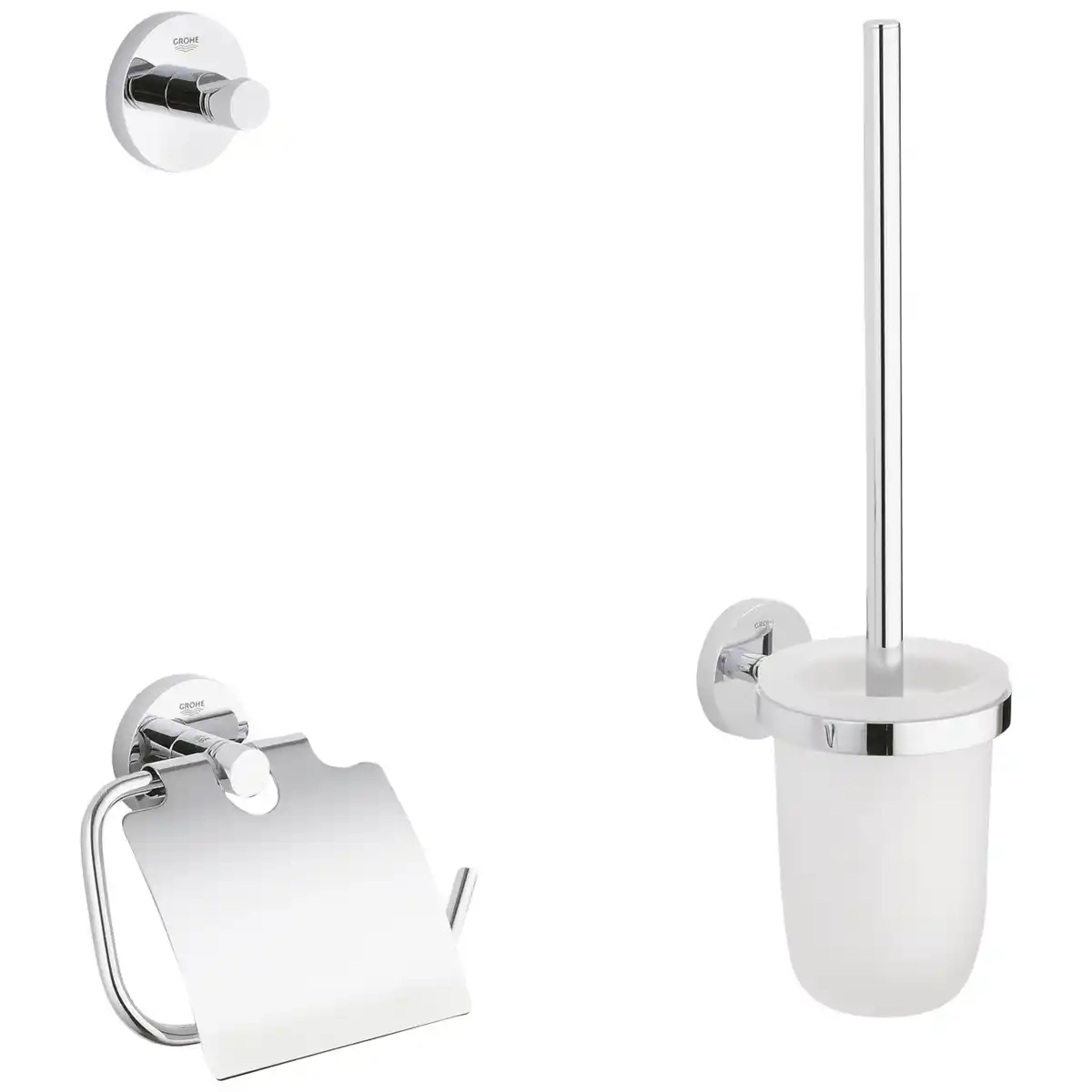 Bild 1 von GROHE Bad-Accessoire-Set »essentials«, Metall/Glas, chromfarben