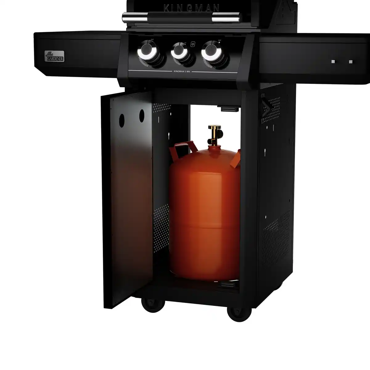 Bild 4 von Mr. GARDENER Gasgrill »Kingman«, Gusseisen (emailliert), Grillfläche: 42 x 43 cm, 2 Brenner