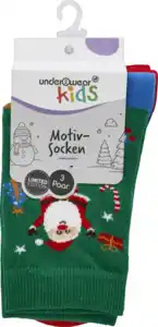 under2wear kids 3er Pack Weihnachten Gr. 27/30