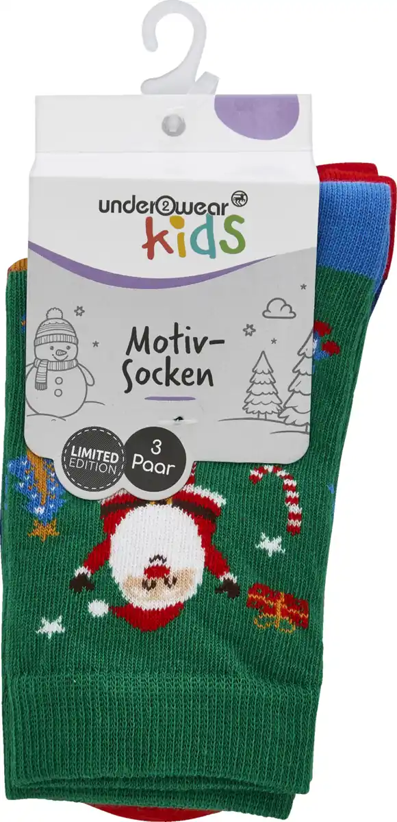 Bild 1 von under2wear kids 3er Pack Weihnachten Gr. 27/30