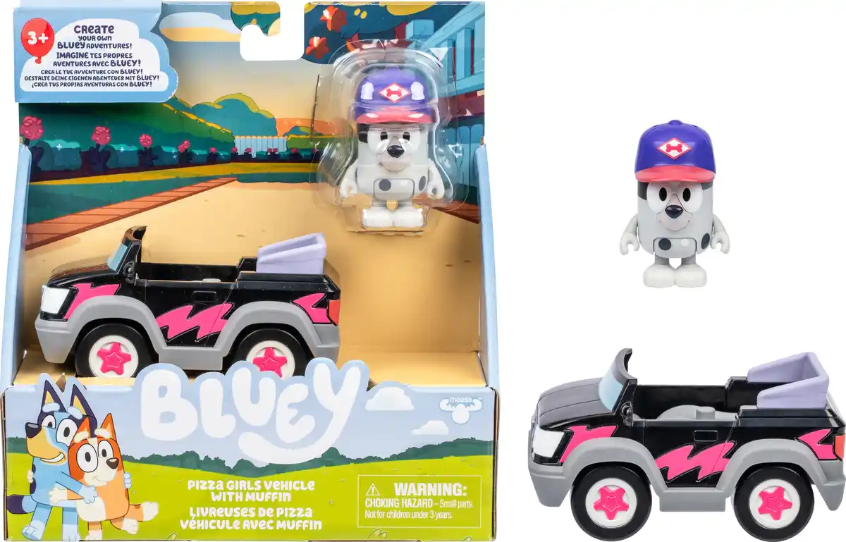 Bild 4 von Moose Bluey Fahrzeug + Spielfigur Set
