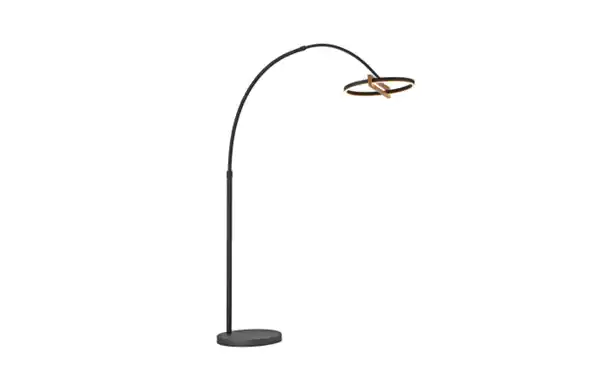 Bild 1 von LED-Standleuchte Mondo Famera, holz/schwarz, inkl. CCT und Fernbedienung