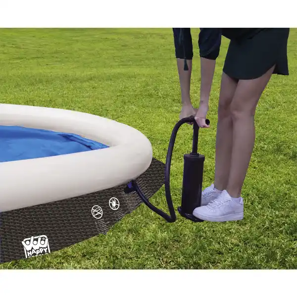 Bild 2 von Rundpool, rattanfarben, ØxH: 450 x 106 cm