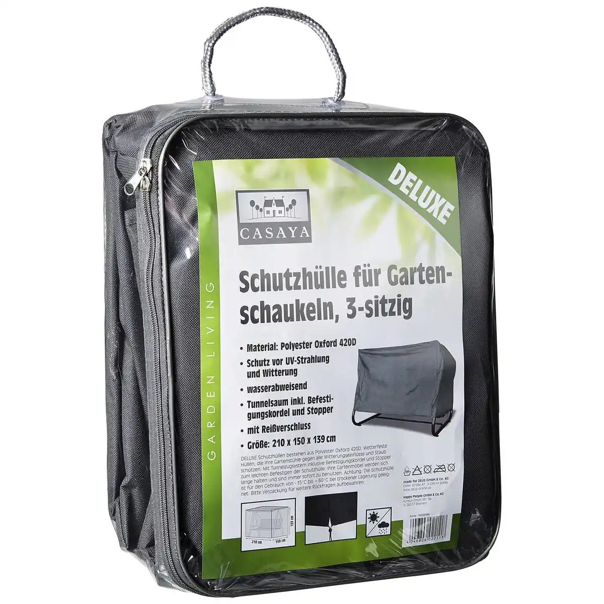 Bild 1 von CASAYA Hollywoodschaukelschutzhülle »Deluxe«, BxHxT: 210 x 139 x 150 cm, Kunstfaser