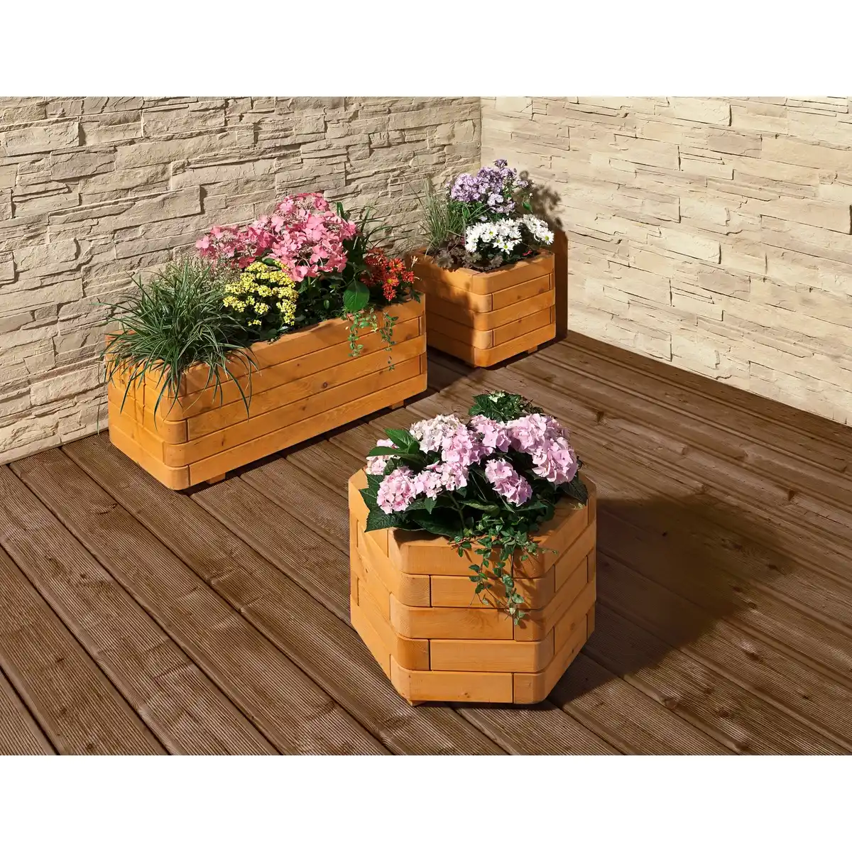 Bild 2 von Mr. GARDENER Blumenkasten, BxH: 50 x 35 cm, pinienfarben, Holz