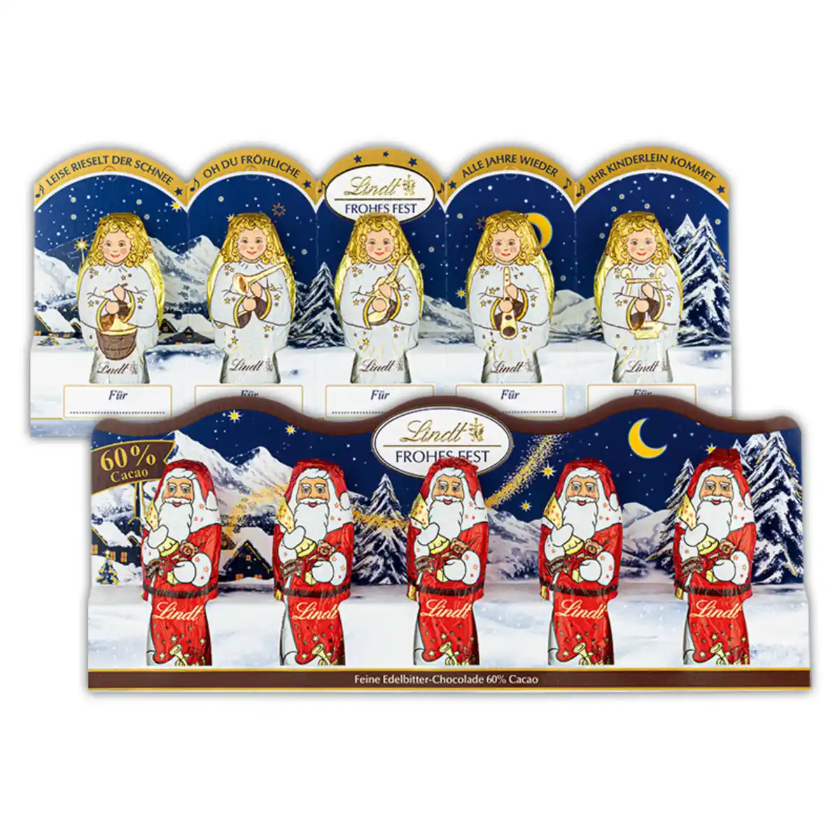 Bild 1 von Lindt Mini Weihnachtsmänner / Engel