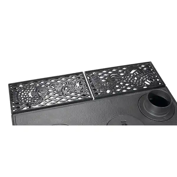 Bild 4 von GLOBEFIRE Holzherd »Titan«, schwarz, Gusseisen, 7 kW, Dauerbrand geeignet