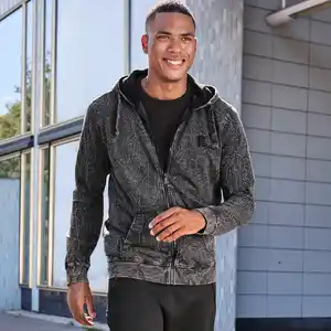 Herren-Jacke im Acid-Wash-Design