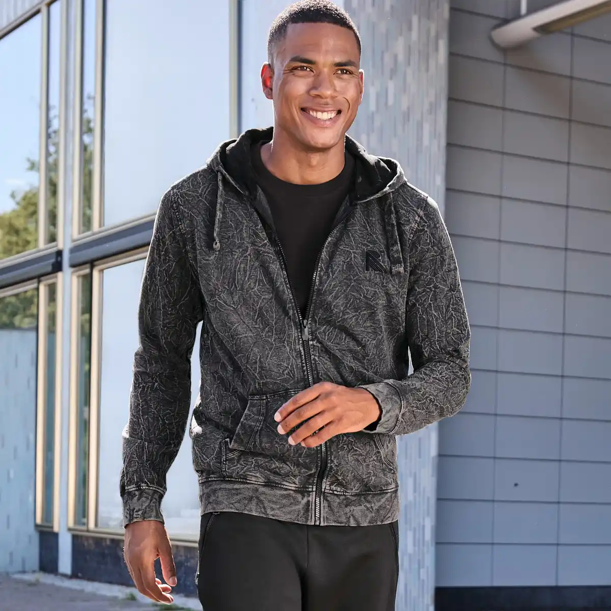 Bild 1 von Herren-Jacke im Acid-Wash-Design